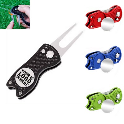 Foldable Golf Divot Turf Tool