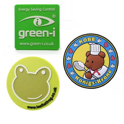 Custom Shape Soft Rubber PVC Coasters