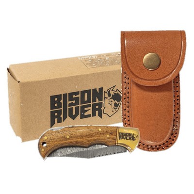 Bison River 3.75" Wood Folding Knife