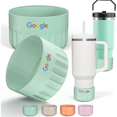 Silicone Bumper Boot for Stanley Quencher Adventure 40oz & IceFlow 20oz 30oz, Anti-Slip Protective