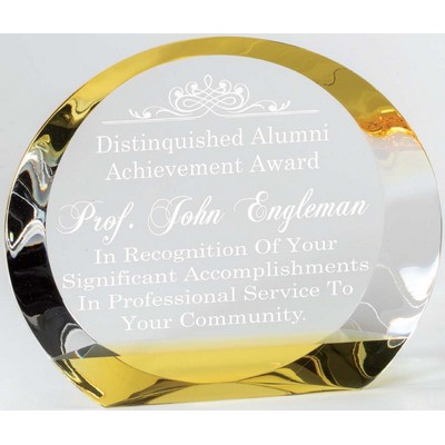 Elite Crystal Award, 8"L