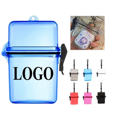 Waterproof Transparent Tobacco Cases with Lanyard