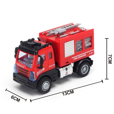 1:64 Pull Back Water Cannon Fire Truck