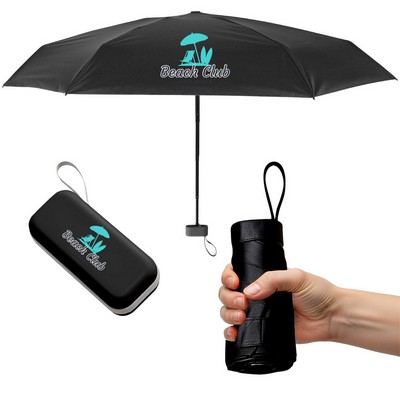 Mini Foldable Umbrella with Carrying Case