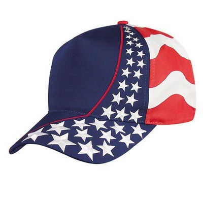 Nissun 5 Panel U.S.A Flag Cap