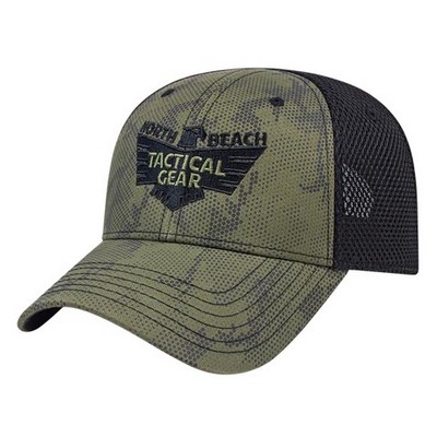 Cap America® Custom Tactical Screen Print Cap w/Mesh Back