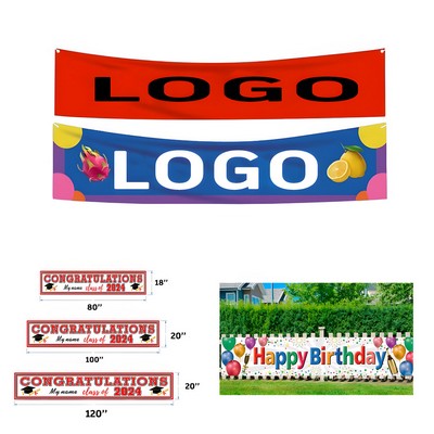 118"x20" Extra Long Happy Birthday Backdrop Pull Banner