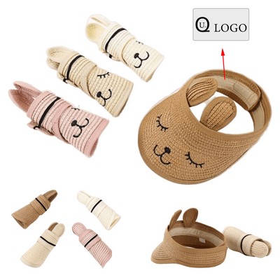 Kid'S Sun Protective Straw Hat