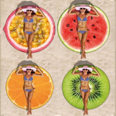 63 x 63" Custom Shape Towels Soft Microfiber Beach Towels - Two Side Printing