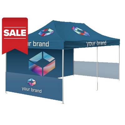 10'x20' Expo Package with Printed Top, Wall and Rail skirts