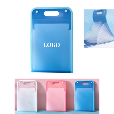 A4 Portable Accordion File Folder With Multi Pockets
