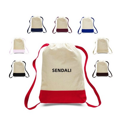 Canvas Drawstring Backpack