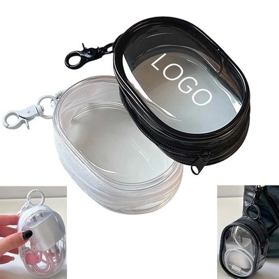 Transparent Charging Cable Organizer With Keychain