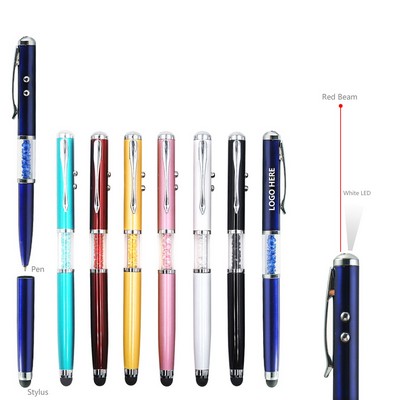 Diamonds 4-in-1 Metal Pen