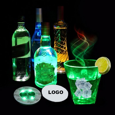2 3/8" Custom LED Light-Up Cup Coaster Bottle Glorifier Sticker Coaster Disc