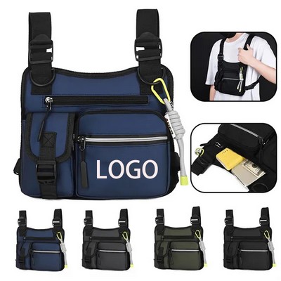 Street Outdoor Lightweight Reflective Utility Vest Bag