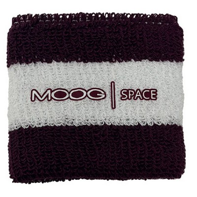 Made in the USA Striped Retro Heavyweight Wristband w/ Full Color Print