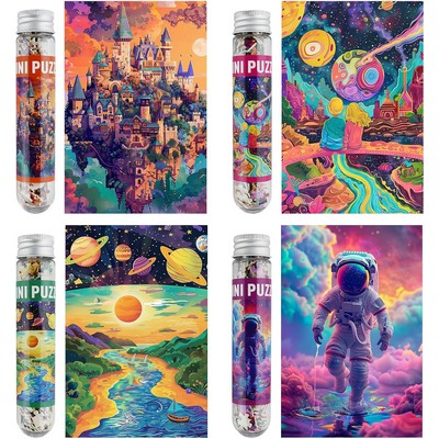 Artistic Mini Puzzle in a Test Tube - The Ultimate Creative Gift