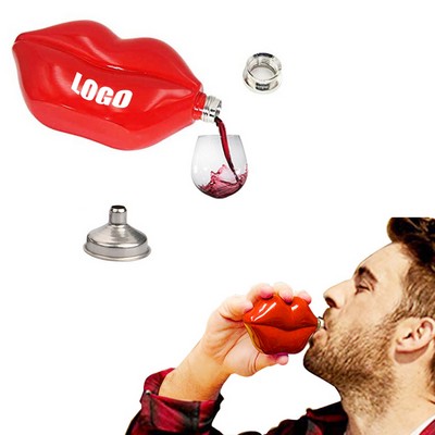 5 Oz. Lip Shaped Stainless Flask