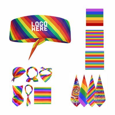Rainbow Bandana Headband