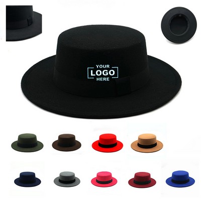 Vintage British Style Black Ribbon Flat Top Gift