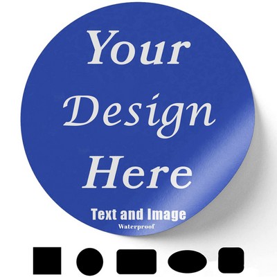 5" Label Sticker Waterproof Decals for Business