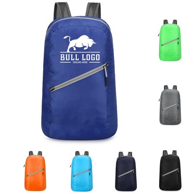 Custom Logo Outdoor Travel Lightweight Foldable Backpack