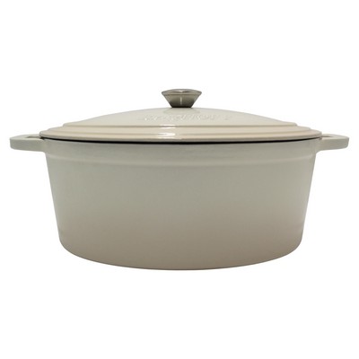 BergHoff® Neo 8Qt Cast Iron Oval Cast Cov Dutch Oven Meringue