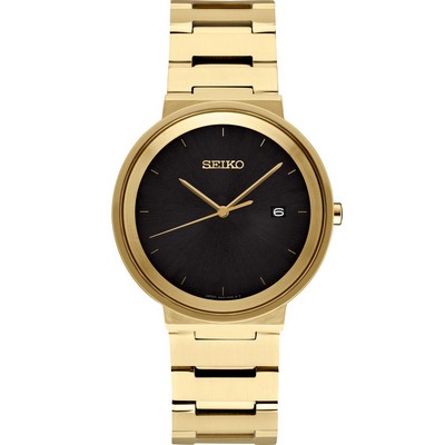 Seiko Watch Mens Essential Contemporary Black