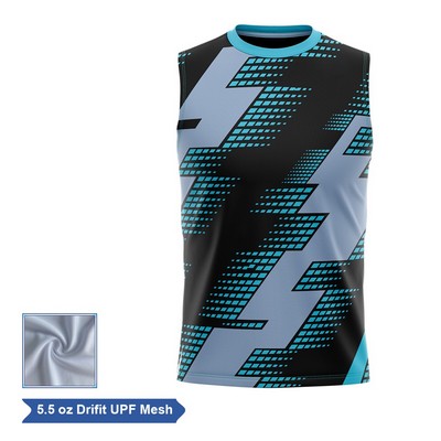 Sublimation UPF Mesh Sleeveless T-Shirt - Men, Women, Kids