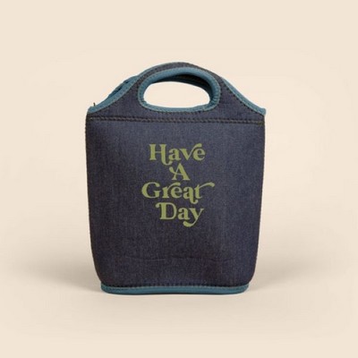 Venti - Denim Neoprene Lunch Bag