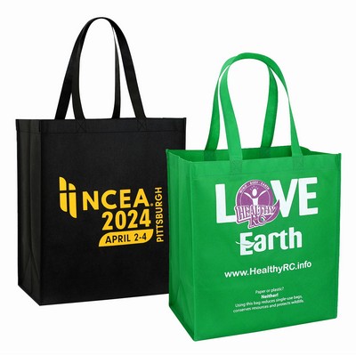 Custom 80g Non-Woven PP Tote Bag (13"x15"x8")