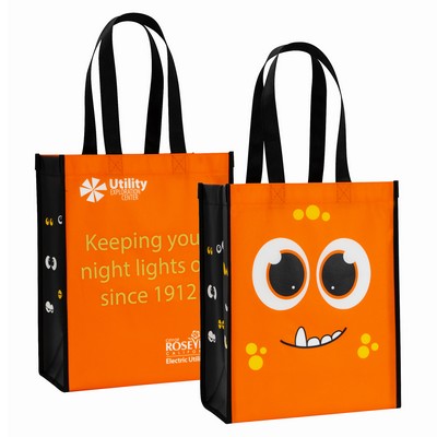 Full-Color Laminated Non-Woven Custom Promotional Tote Bag (9"x12"x4.5")