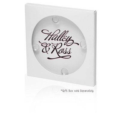 4" Square Full Color Custom Glass Coasters