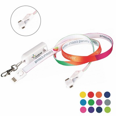 3-in-1 Braided Lanyard Charging Cable