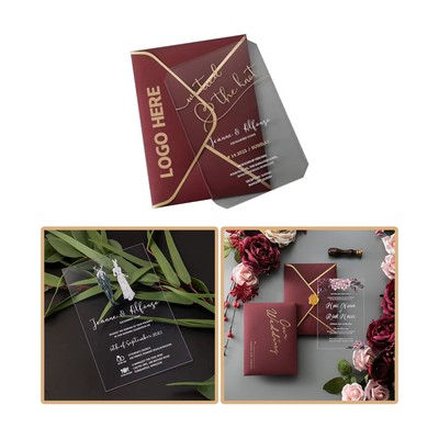 Transparent Acrylic Invitations