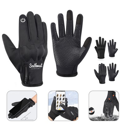 Winter Flannel Lining Warm Gloves