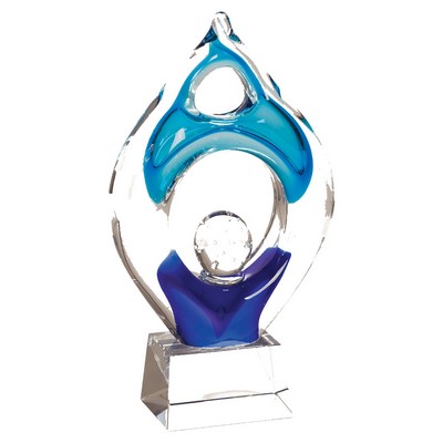 10 1/4" Winner Art Glass