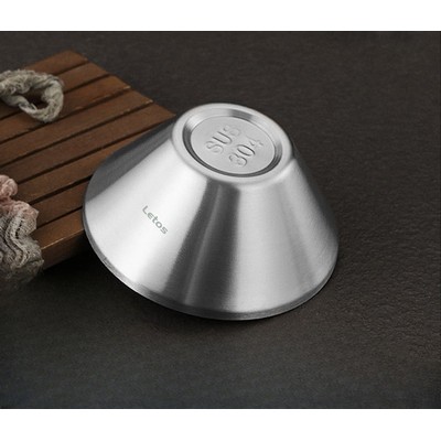 Stainless Steel Broad Brimmed Rice Hat Bowl 50 oz.