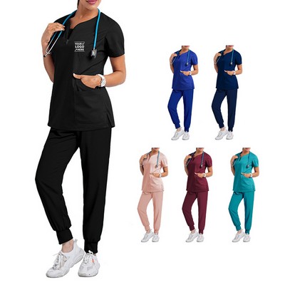 Medical Scrubs Uniform Top and Pants
