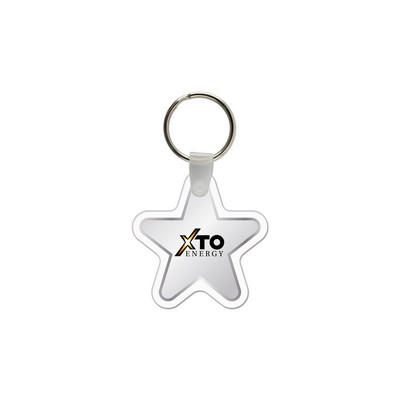 Star Shaped USA Made Vinyl Keychain