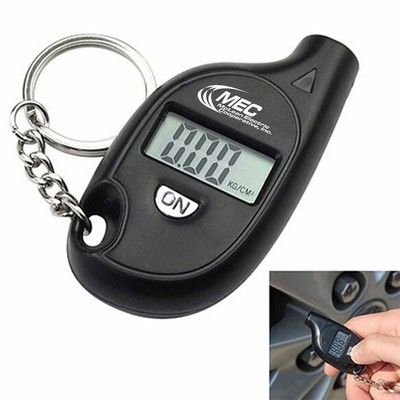 Digital Tire Pressure Gauge w/Keychain