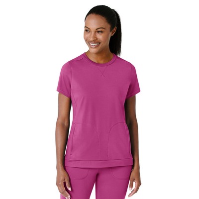 Wink - Renew - Women's Two-Pocket Flex-n-Reach Crew Neck Top