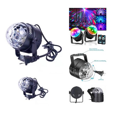 Seven-Color Rotating LED Ball Light