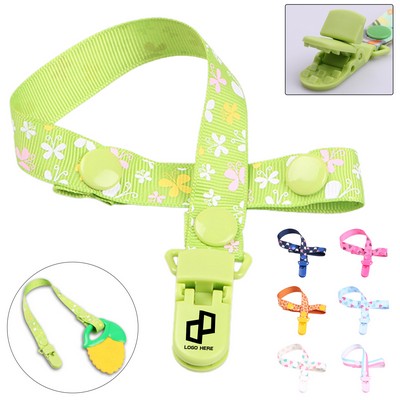 Pacifier Polyester Clip Lanyard