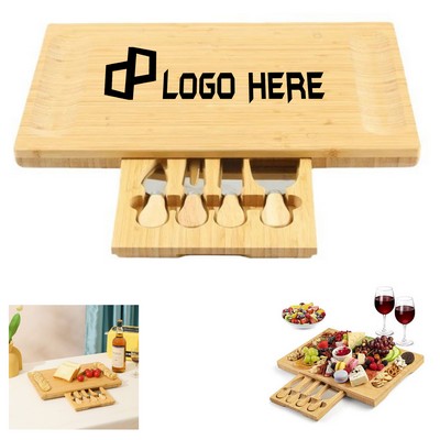 Bamboo Bread Board W/ Cutters In Drawer