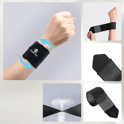 Elastic Breathable Woven Strap Wrist Support Brace Gym Wristband