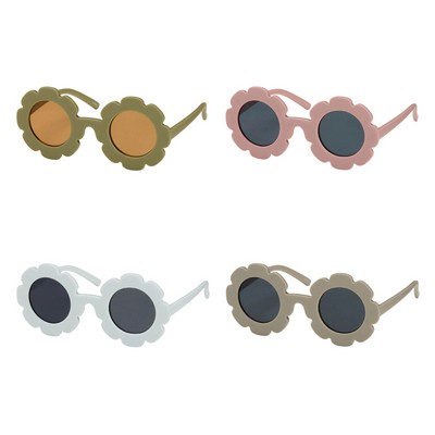 Kids Matte Flower Sunglasses
