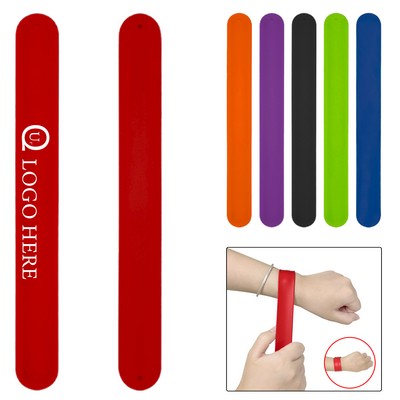 8.46x0.98" Silicone Slap Bracelet