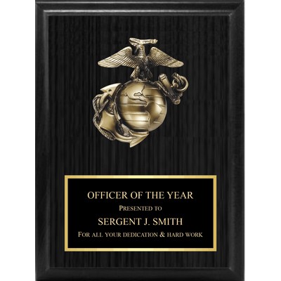 5" Marines Mount On Black Board